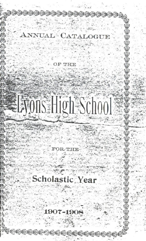 Catalog page 1: Decorated Annual Catalogue cover