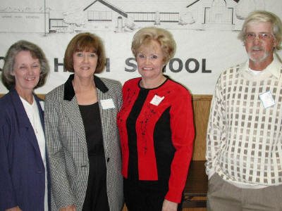 Class of 1959:  Barbara Stevens, Gloria Grimes, Robbie Keel, Gross Helms