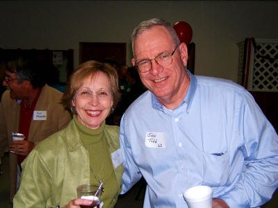 Evelle and John are really glad to see each other again.