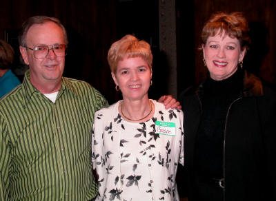 Don was really getting around and making all the guests feel right at home. Grace Collins and Audrey Rollison were really enjoying themselves.