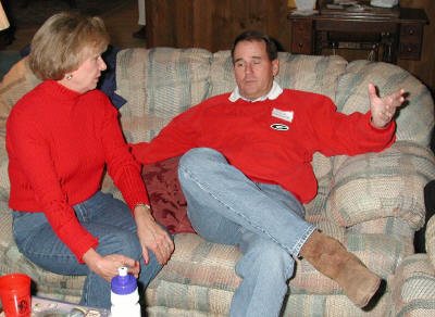 "Well, yeah, I know I still look much better than my brother, Chris." Chip Matheson boasts to Jane Jones.