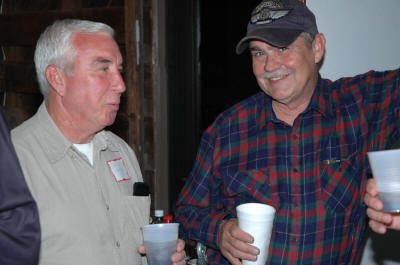 Wayne Campbell and Van Page swap yarns.