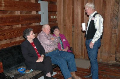 Johnny tells a riveting story to some of his classmates. Jerry Davis is particularly captivated!