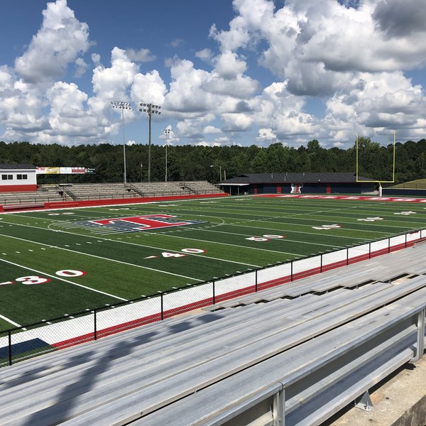 The completed field, 2019.
